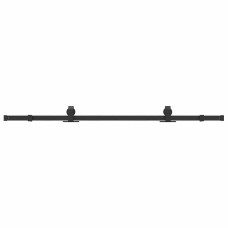 Set Feronerie Pentru Ușă Glisantă, Negru, 183 Cm, Oțel