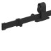 Set Feronerie Pentru Ușă Glisantă, Negru, 183 Cm, Oțel