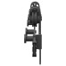 Set Feronerie Pentru Ușă Glisantă, Negru, 183 Cm, Oțel