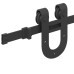 Set Feronerie Pentru Ușă Glisantă, Negru, 183 Cm, Oțel
