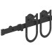 Set Feronerie Pentru Ușă Glisantă, Negru, 183 Cm, Oțel