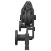 Set Feronerie Pentru Ușă Glisantă, Negru, 183 Cm, Oțel