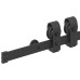 Set Feronerie Pentru Ușă Glisantă, Negru, 183 Cm, Oțel