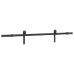 Set Feronerie Pentru Ușă Glisantă, Negru, 183 Cm, Oțel