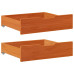 Sertare De Pat 2 Buc. 65X55X17 Cm Maro Ceruit Lemn Masiv De Pin