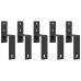 Set Feronerie Pentru Ușă Glisantă, Negru, 183 Cm, Oțel