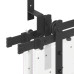 Set Feronerie Pentru Ușă Glisantă, Negru, 183 Cm, Oțel