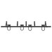 Set Feronerie Pentru Ușă Glisantă, Negru, 183 Cm, Oțel