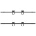 Set Feronerie Pentru Ușă Glisantă, Negru, 183 Cm, Oțel