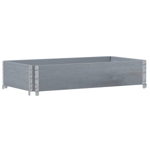 Ramă Pentru Paleți, Gri, 100X50 Cm, Lemn Masiv De Pin