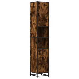 Dulap Baie Stejar Fumuriu 35X37,5X188,5 Cm Lemn Prelucrat/Metal
