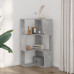 Bibliotecă 3 Niveluri Gri Beton 50X50X102 Cm Lemn Prelucrat