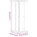 Noptiere, 2 Buc., Negru, 30X30X80 Cm, Lemn Prelucrat
