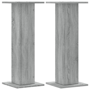 Noptiere, 2 Buc., Sonoma Gri, 30X30X80 Cm, Lemn Prelucrat