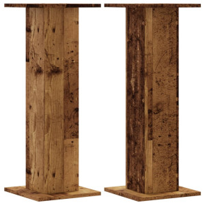 Noptiere, 2 Buc., Lemn Vechi, 30X30X80 Cm, Lemn Prelucrat
