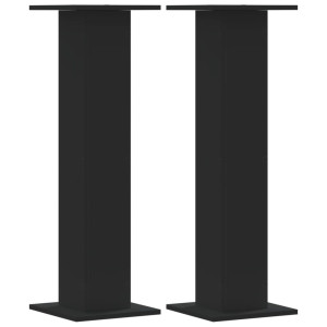 Noptiere, 2 Buc., Negru, 30X30X95 Cm, Lemn Prelucrat