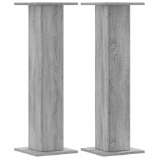 Noptiere, 2 Buc., Sonoma Gri, 30X30X95 Cm, Lemn Prelucrat
