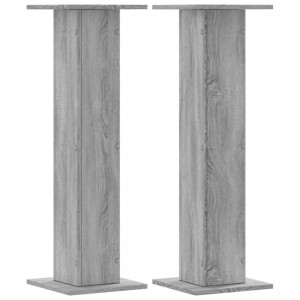 Noptiere, 2 Buc., Sonoma Gri, 30X30X95 Cm, Lemn Prelucrat
