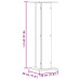 Noptiere, 2 Buc., Lemn Vechi, 30X30X95 Cm, Lemn Prelucrat