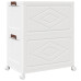 Cutie De Depozitare Stivuită Cu Roți 2 Niveluri 75 L 64X40X76Cm