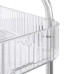 Cărucior De Depozitare Cu 2 Niveluri Transparent Acrilic