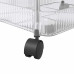 Cărucior De Depozitare Cu 2 Niveluri Transparent Acrilic