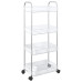 Cărucior De Depozitare Cu 4 Niveluri, Transparent Acrilic