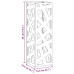 Suport Pentru Umbrele Alb 15.5 X 15.5 X 49 Cm Metal