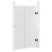 Ușă De Bucătărie 2 Pcs Alb 50 X 9 X 82 Cm Lemn Masiv De Pin