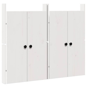 Ușă De Bucătărie 2 Pcs Alb 50 X 9 X 82 Cm Lemn Masiv De Pin