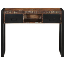 Consolă Multicoloră 100X35X75 Cm Lemn Masiv Recuperat