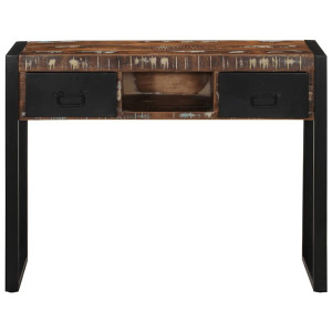 Consolă Multicoloră 100X35X75 Cm Lemn Masiv Recuperat