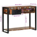 Consolă Multicoloră 100X35X75 Cm Lemn Masiv Recuperat