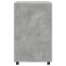 Dulap Cu Roți, Gri Beton, 60X48X81 Cm, Lemn Prelucrat