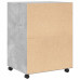 Dulap Cu Roți, Gri Beton, 60X48X81 Cm, Lemn Prelucrat