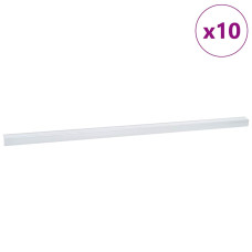 Profile Pentru Marginea Treptelor 10 Pcs Argintiu 67 Cm