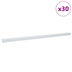 Profile Pentru Marginea Treptelor 30 Pcs Argintiu 67 Cm