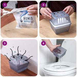 Absorbante De Umiditate Cu Saci De Reumplere 2 Buc 450 G