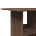 Masă Bar Cu Depozitare Stejar Maro 60X60X102 Cm Lemn Prelucrat