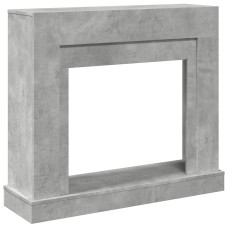 Mască De Șemineu, Gri Beton, 100X30X87,5 Cm, Lemn Prelucrat