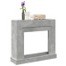 Mască De Șemineu, Gri Beton, 100X30X87,5 Cm, Lemn Prelucrat