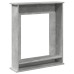 Mască De Șemineu, Gri Beton, 75X20X87,5 Cm, Lemn Prelucrat