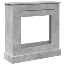 Mască De Șemineu, Gri Beton, 90X30X90 Cm, Lemn Prelucrat
