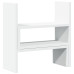 Organizator Birou, Alb, 40X17X41 Cm, Lemn Prelucrat