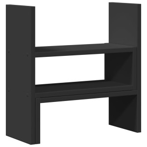 Organizator Birou, Negru, 40X17X41 Cm, Lemn Prelucrat
