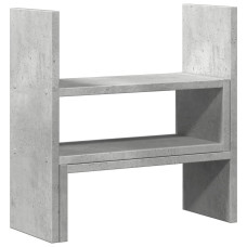Organizator Birou, Gri Beton, 40X17X41 Cm, Lemn Prelucrat