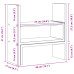 Organizator Birou, Gri Sonoma, 40X17X41 Cm, Lemn Prelucrat