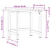 Banc De Lucru 100X60X81,5 Cm Lemn Masiv Fag, Dreptunghiular