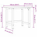 Banc De Lucru 100X60X81,5 Cm Lemn Masiv Fag, Dreptunghiular