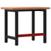 Banc De Lucru 100X60X83 Cm Lemn Masiv Fag, Dreptunghiular